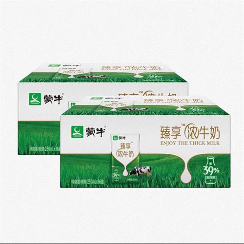 蒙牛  臻享浓牛奶 250ml*16盒*2箱 72元(需用券)