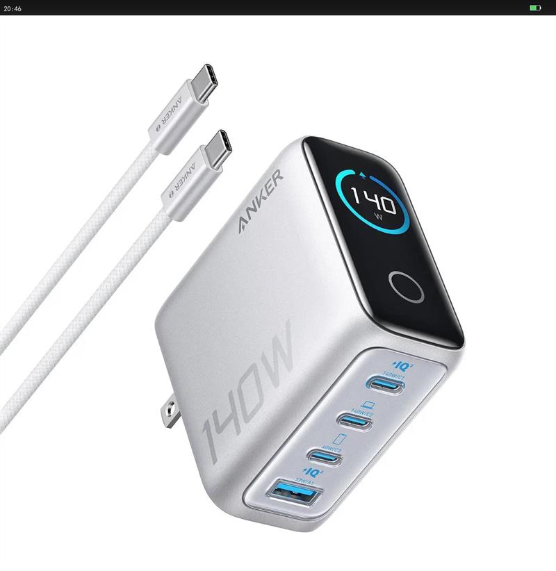 ANKERԳ140Wװ type-cpd100Wͷƻ17iPhoneֻʼǱ Ż֤